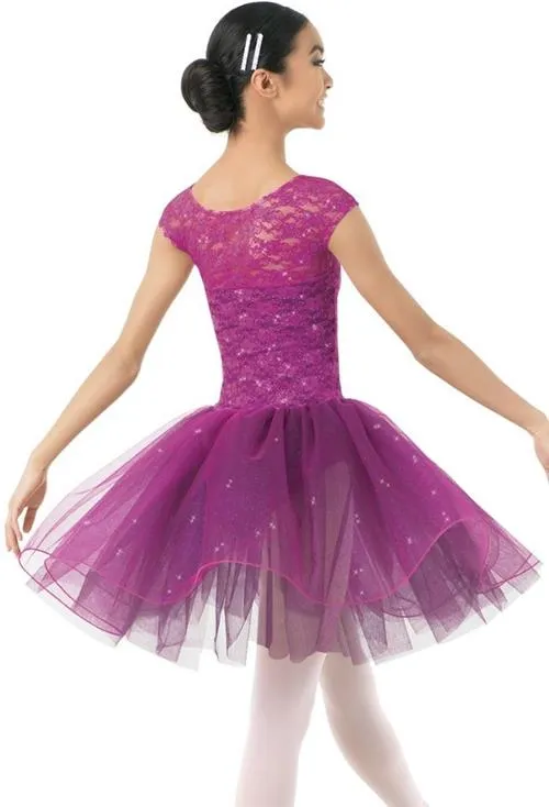 Pre-Owned Costume Weissman  10051 Int. Child Burgundy Tutu Ballet