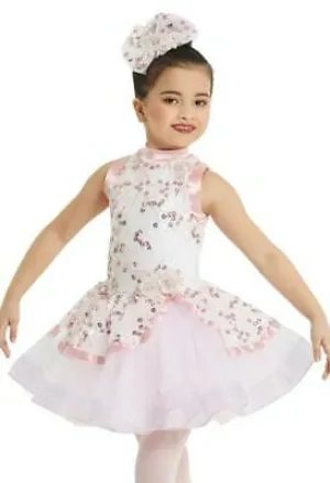 Pre-Owned Costume Weissman  11807 Small Child Pink Tutu Dress Ballet YAGP Sequin