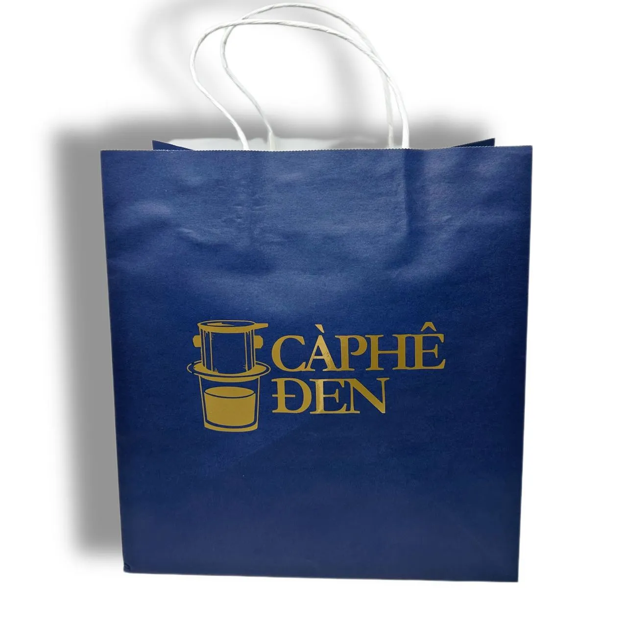 Premium Pressed Gold Takeaway Bags | 130g White Kraft Paper | Fully Customizable | Pressed Gold