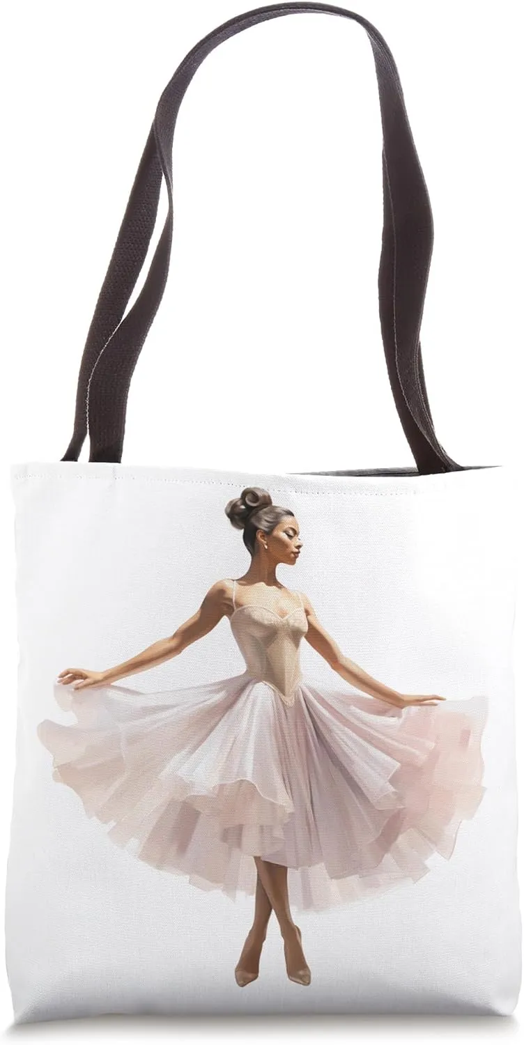 Pretty Pink Ballerina Teen Girl Dance Ballet Lyrical Musical Tote Bag