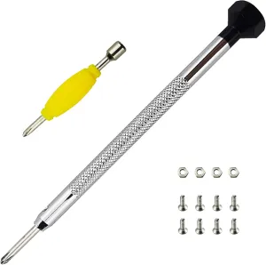 Professional Fingerboard Tool Kit Finger Skateboard Tool Fingerboard Screw Driver Fingerboard Nut Driver Fingerboard Screws and Nuts kit Finger Toy Tool