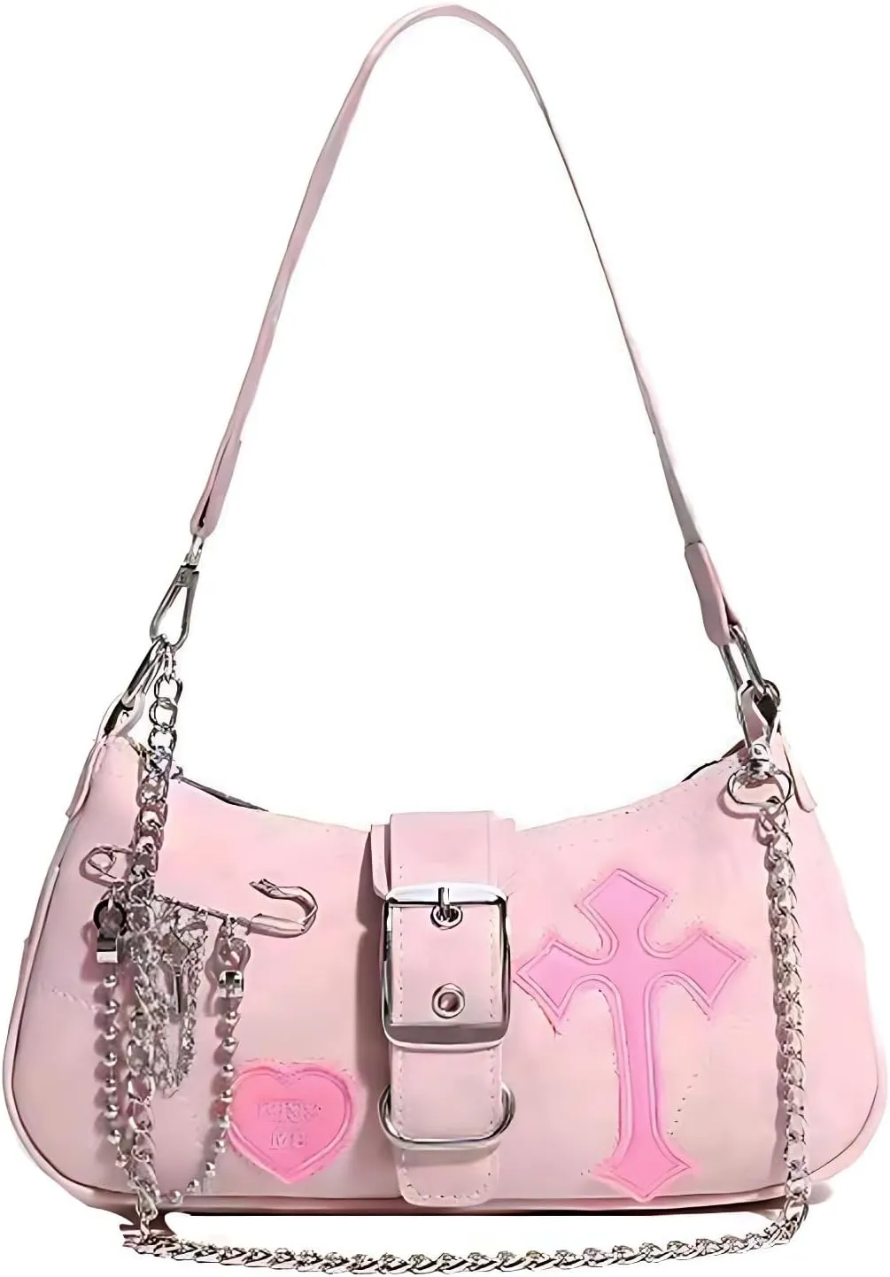Punk Bag, Sourpuss Gothic Tote Purse Y2K Cool Style Trendy Women Shoulder Bags Rock Fashion Girls Handbag