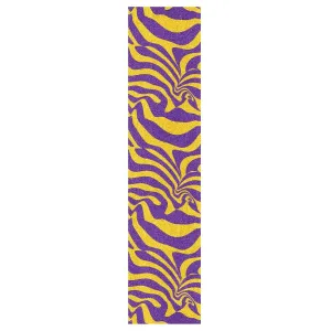 Purple and Yellow Wave Lines Skateboard Grip Tape roll Tear-Proof Fusion Scooter Grip Tape Grip Tape Longboard Waterproof Cruiser Skateboard Grip Tape, 44×10 Inch
