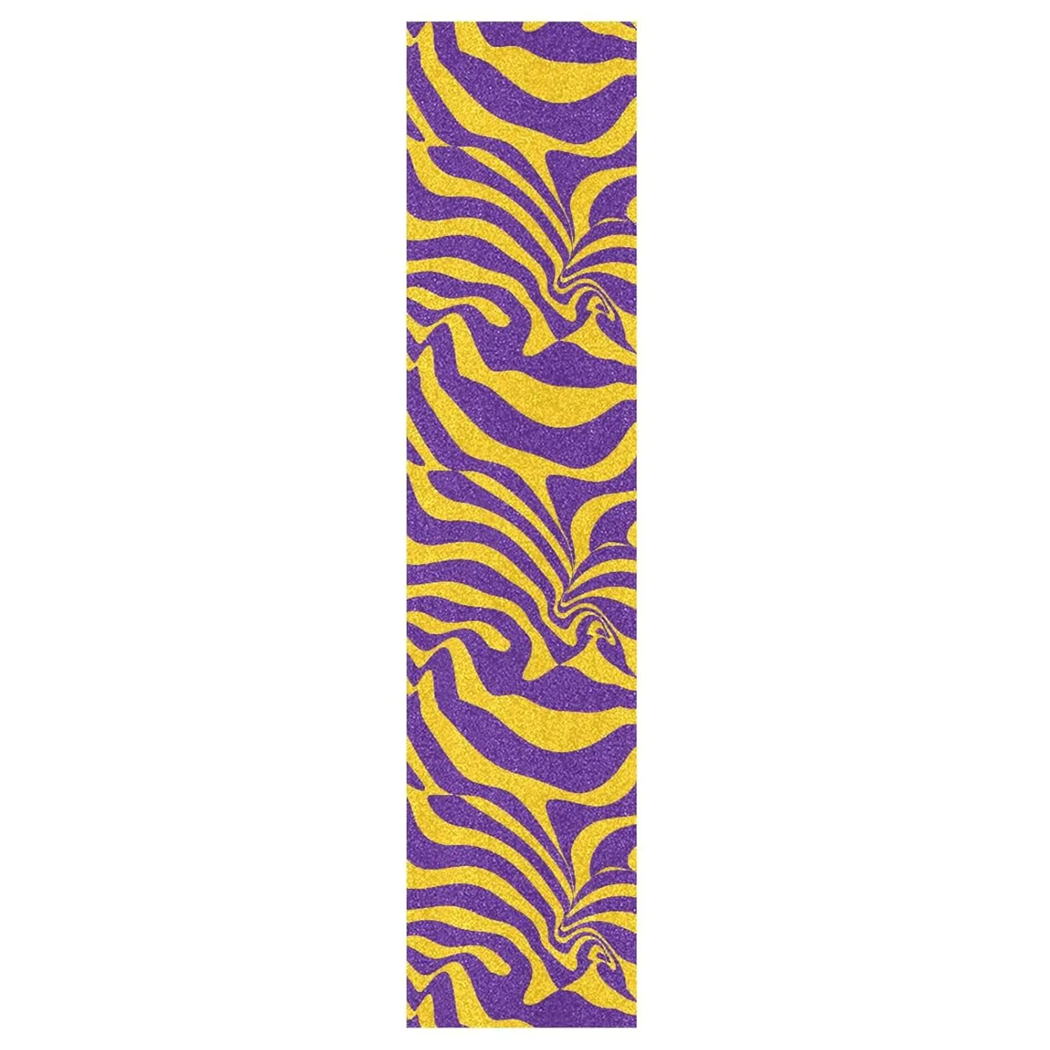 Purple and Yellow Wave Lines Skateboard Grip Tape roll Tear-Proof Fusion Scooter Grip Tape Grip Tape Longboard Waterproof Cruiser Skateboard Grip Tape, 44×10 Inch