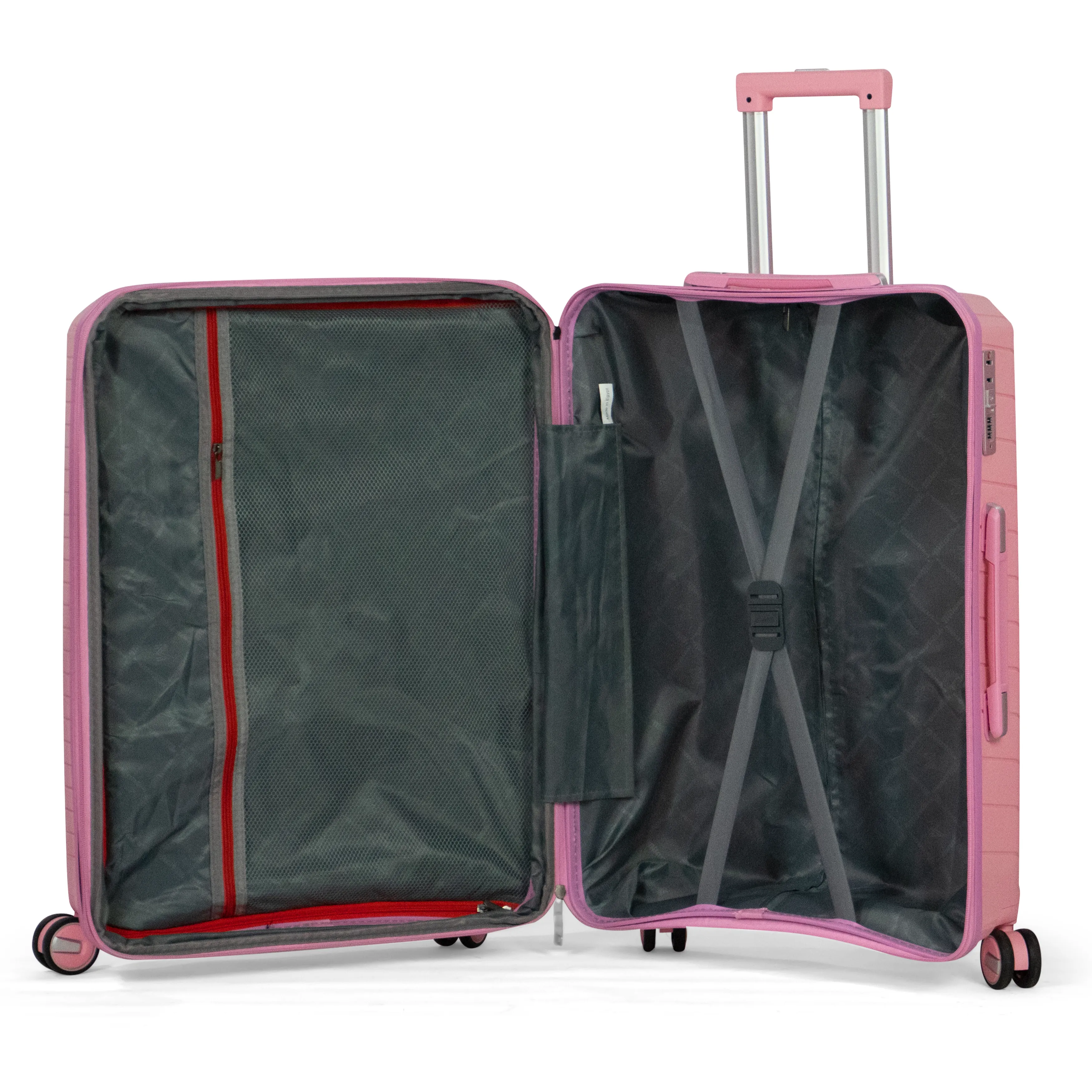 PYRAMID UNBREAKABLE  Luggage - with spinner wheels - 80 cm (Large-pink)