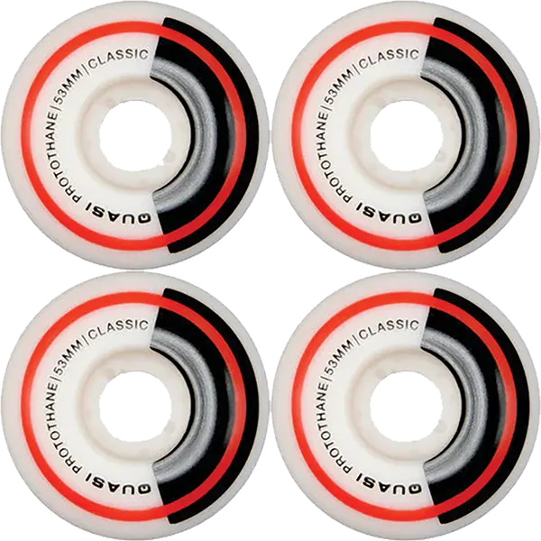 Quasi Class Wheel 53mm White Skateboard Wheels (Set of 4)