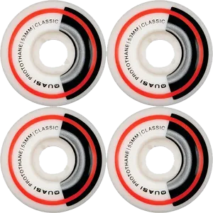 Quasi Class Wheel 53mm White Skateboard Wheels (Set of 4)