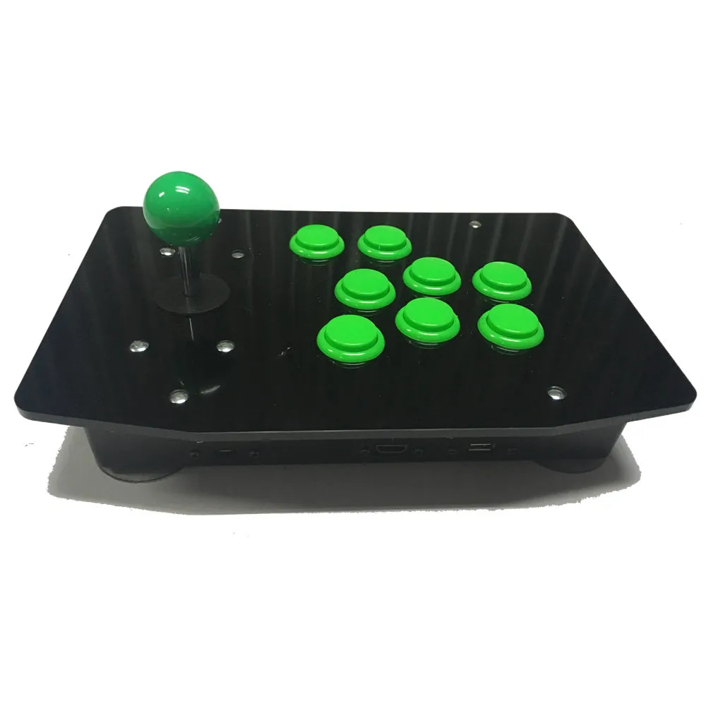 RAC-J500S-8 8 Buttons Arcade Joystick USB Wired Black Acrylic Panel For PC