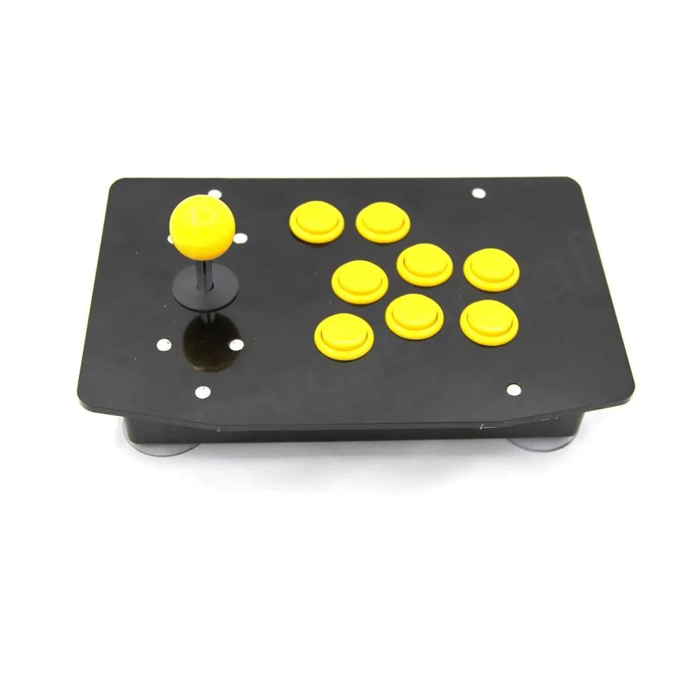 RAC-J500S-8 8 Buttons Arcade Joystick USB Wired Black Acrylic Panel For PC