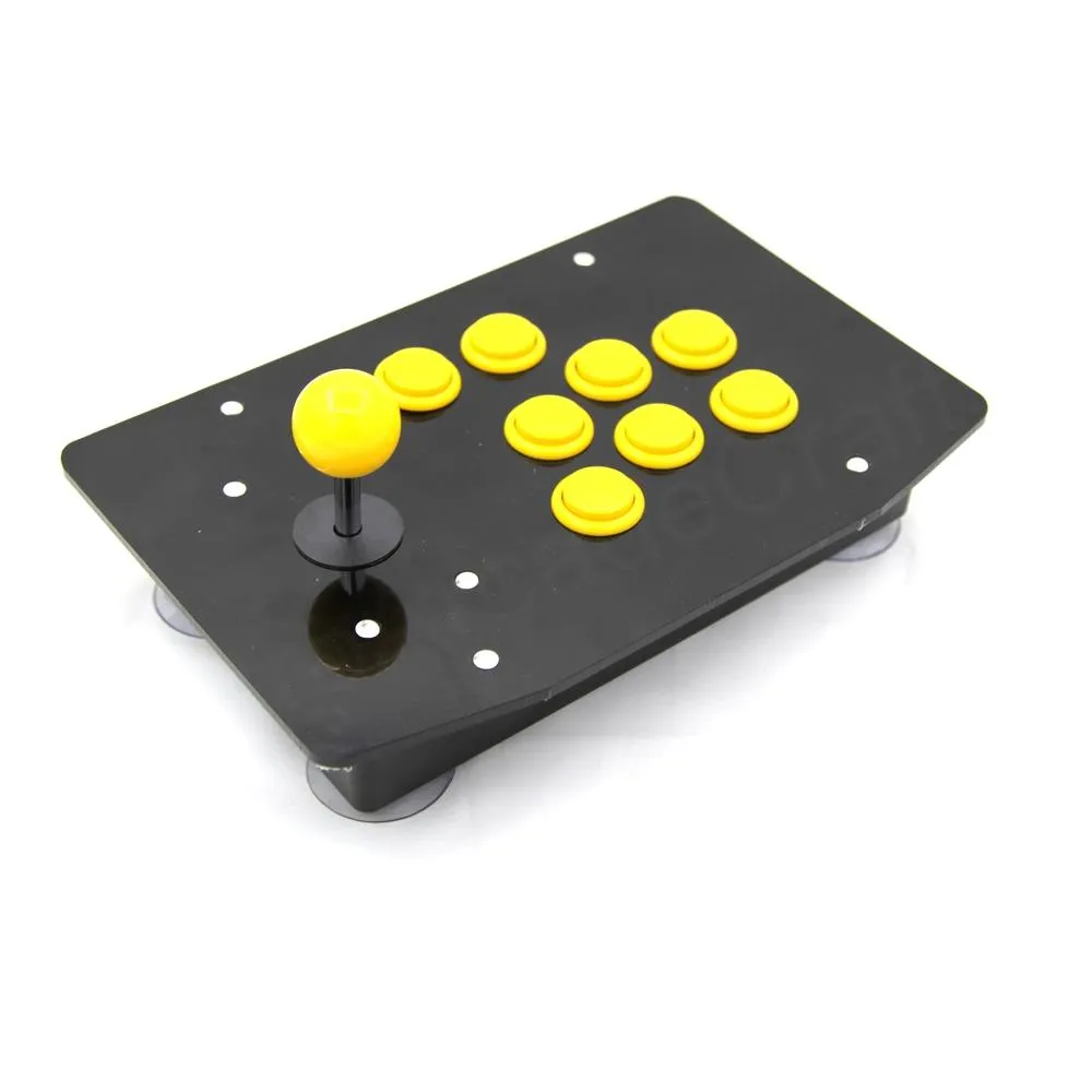 RAC-J500S-8 8 Buttons Arcade Joystick USB Wired Black Acrylic Panel For PC