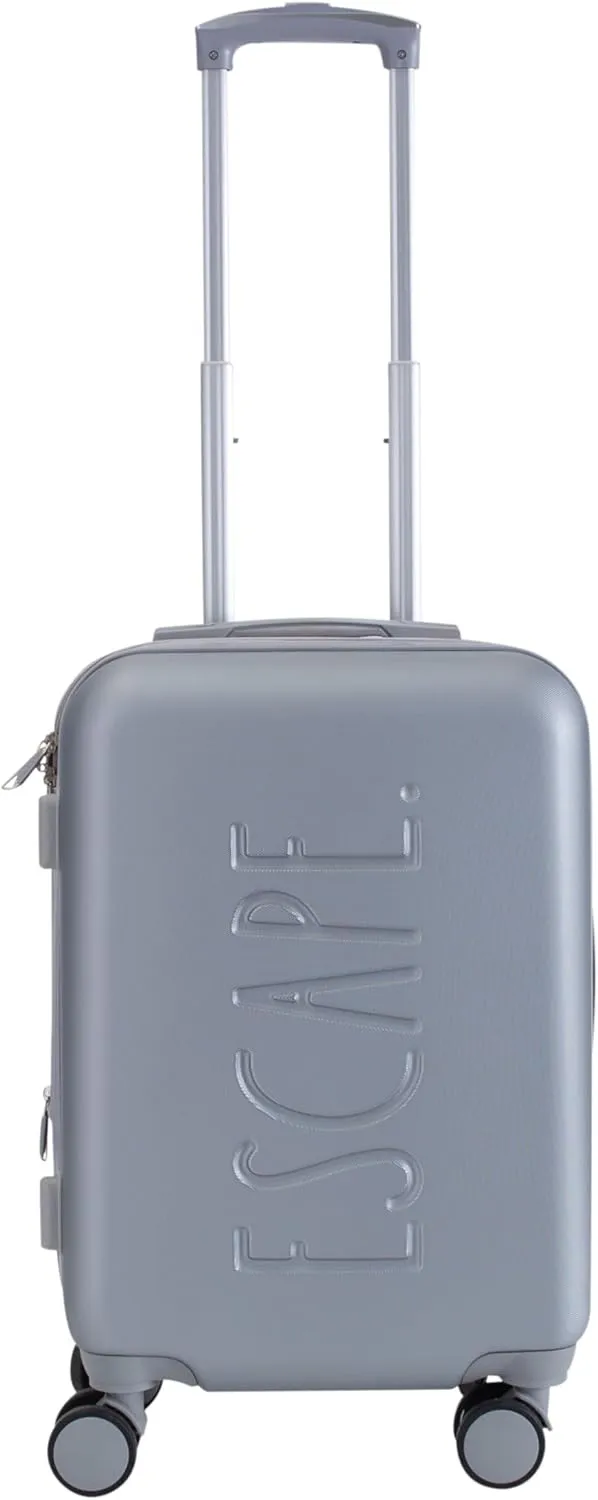 Rae Dunn Hardside Expandable Luggage Set | Spinner Wheels | Suitcase | Travel | Telescopic Adjustable Handle, Grey, 3 Piece Set-20, 24, 28