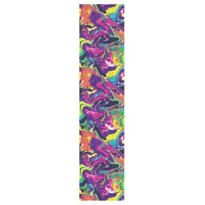 Rainbow Color Abstract Pattern Ink Style Grip Tape for Skateboards Waterproof Grip Tape for pro Scooters Grip Tape Longboard Anti-Tearing mini Cruiser Skateboard Grip, 44×10 Inch