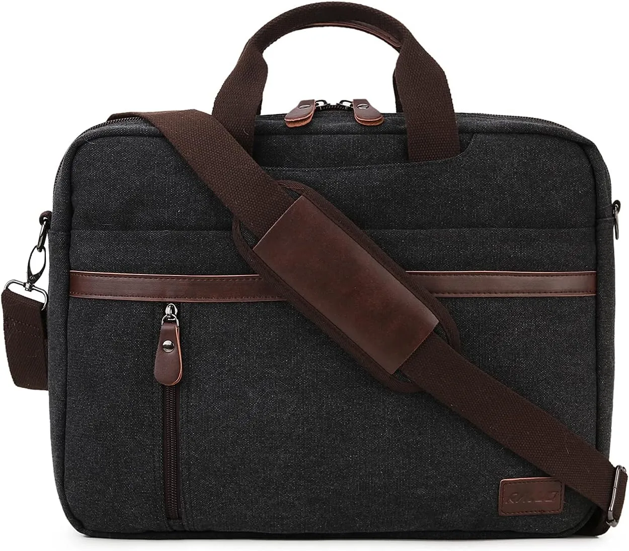 RAVUO Messenger Bag for Men, Water Resistant 17.3 inch Laptop Business Briefcase Canvas Shoulder Satchel for Work Business…