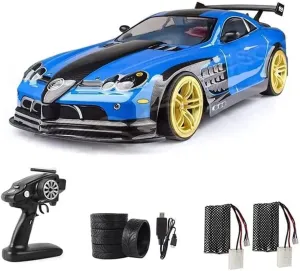 RC Cars 4WD Fast Flat Running RC Buggy,2.4GHZ Electric Drift RC Vehicle 70km/h High-Speed Drift Racing Car,Hobby Toy Truck, 2 Batteries,Gifts for Children and Adults