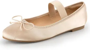 Rekayla Women's Flats - Ballet, Black, Comfortable Dressy Shoes - Round Toe, Foldable Mary Jane