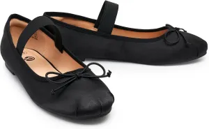 Rekayla Women's Flats - Ballet, Black, Comfortable Dressy Shoes - Round Toe, Foldable Mary Jane
