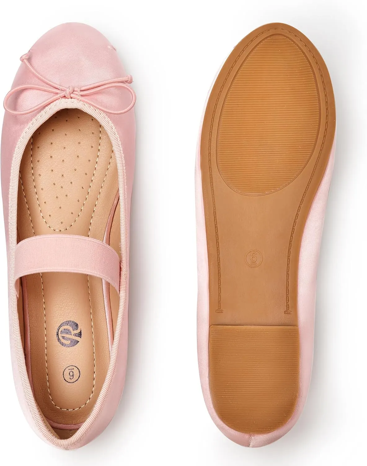 Rekayla Women's Flats - Ballet, Black, Comfortable Dressy Shoes - Round Toe, Foldable Mary Jane