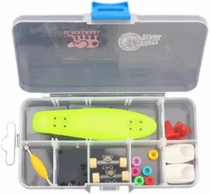 RemeeHi Finger Skateboard Storage Box with Wheels Tools