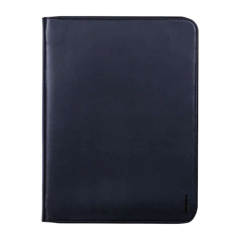 Rhodia Large Zipped Portfolio A4 Black