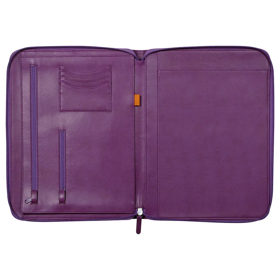 Rhodia Large Zipped Portfolio A4 Purple