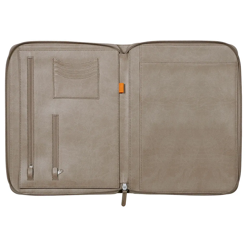 Rhodia Large Zipped Portfolio A4 Taupe