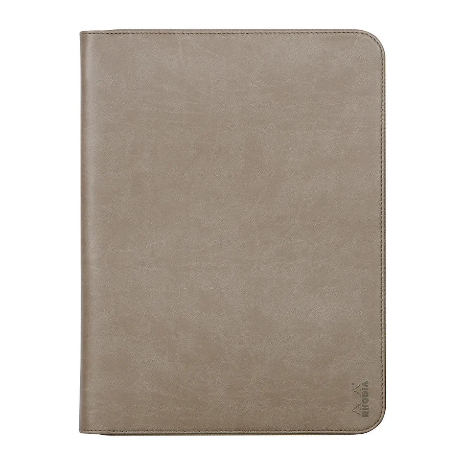 Rhodia Large Zipped Portfolio A4 Taupe