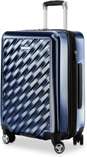 Ricardo Beverly Hills Melrose Hardside Expandable Luggage with Lightweight Construction for Smooth Traveling, Stylish, Durable, and Spacious, Men and Women, Prussian Blue, Check-In Medium 25-Inch