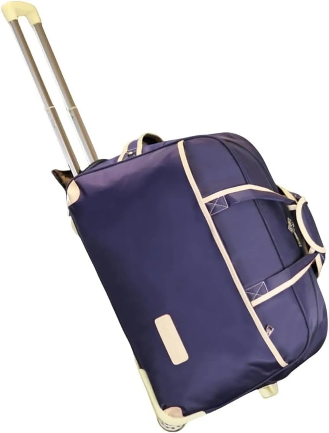 Rolling Duffel Bag With Wheels，Trolley Travel Bag Expandable, Lightweight & Waterproof Expandable Carry On Luggage For Unisex, For Unisex Overnight Weekender Bag Ideal For Gym, Trave(Dark Purple,Large