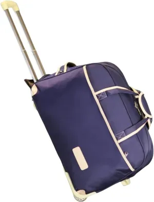 Rolling Duffel Bag With Wheels，Trolley Travel Bag Expandable, Lightweight & Waterproof Expandable Carry On Luggage For Unisex, For Unisex Overnight Weekender Bag Ideal For Gym, Trave(Dark Purple,Large