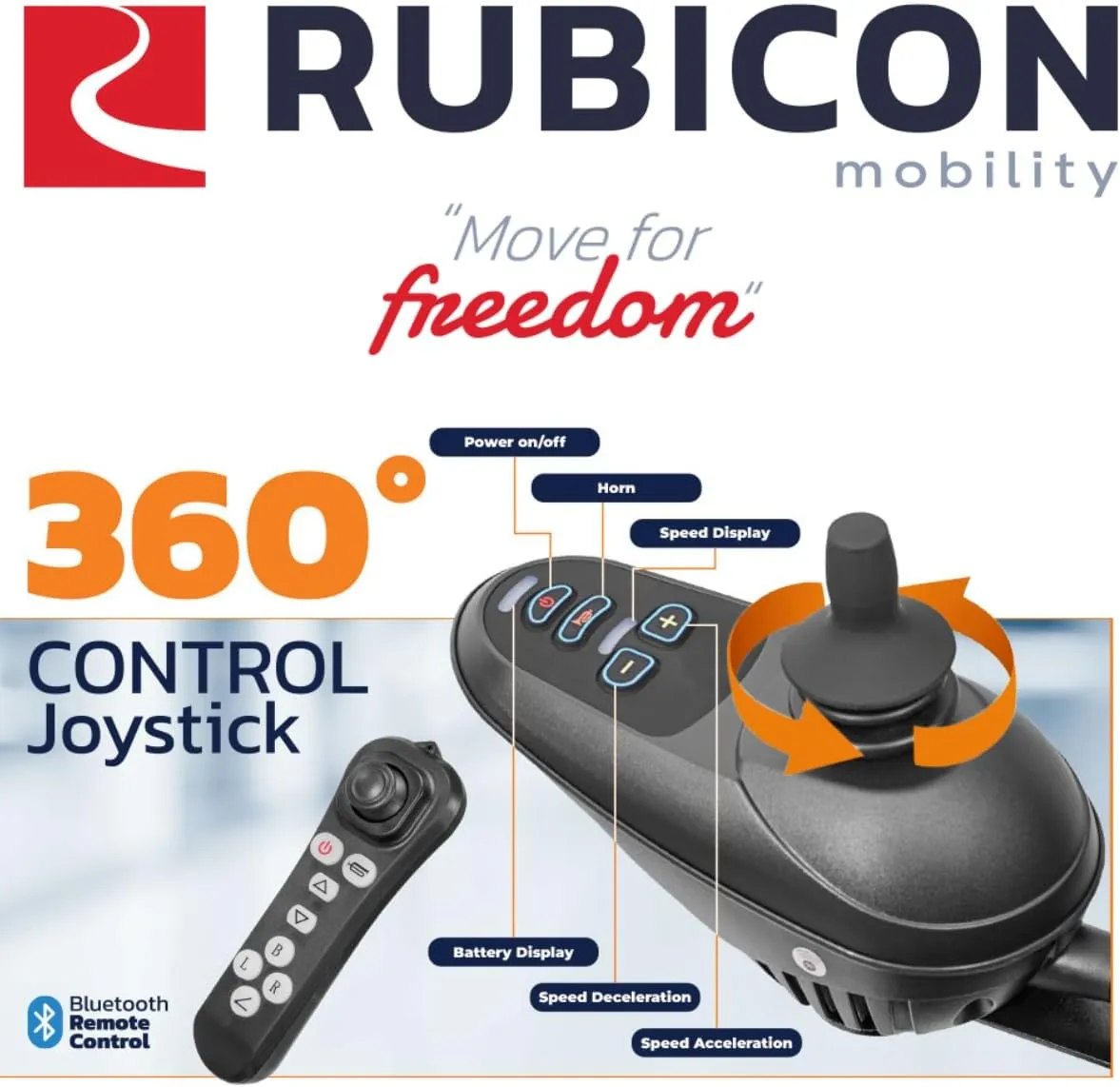 Rubicon DX14 - Longest Range 30 Miles, Airline Approved Electric Wheelchair, Dual 12AH Lithium Batteries, 2x300W Motors, Leather Cushion, Foldable, Lightweight & Powerful