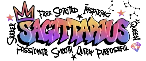 Sagittarius Graffiti Zodiac DTF (direct-to-film) Transfer