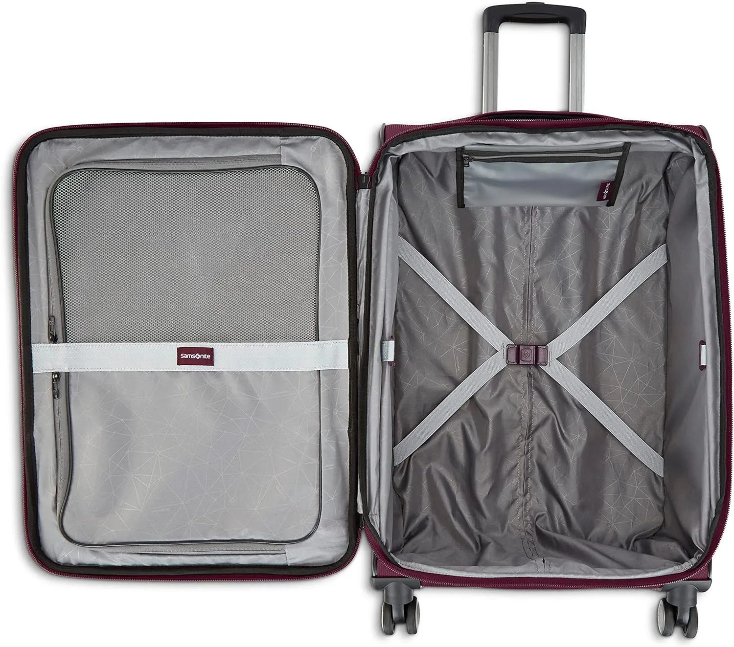 Samsonite Ascella 3.0 Softside Expandable Luggage with Spinner Wheels, CO EXP Spinner, Light Plum