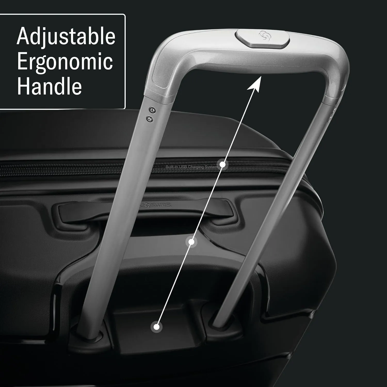 Samsonite Freeform Hardside Expandable with Double Spinner Wheels, Checked-Large 28-Inch, Light Grey