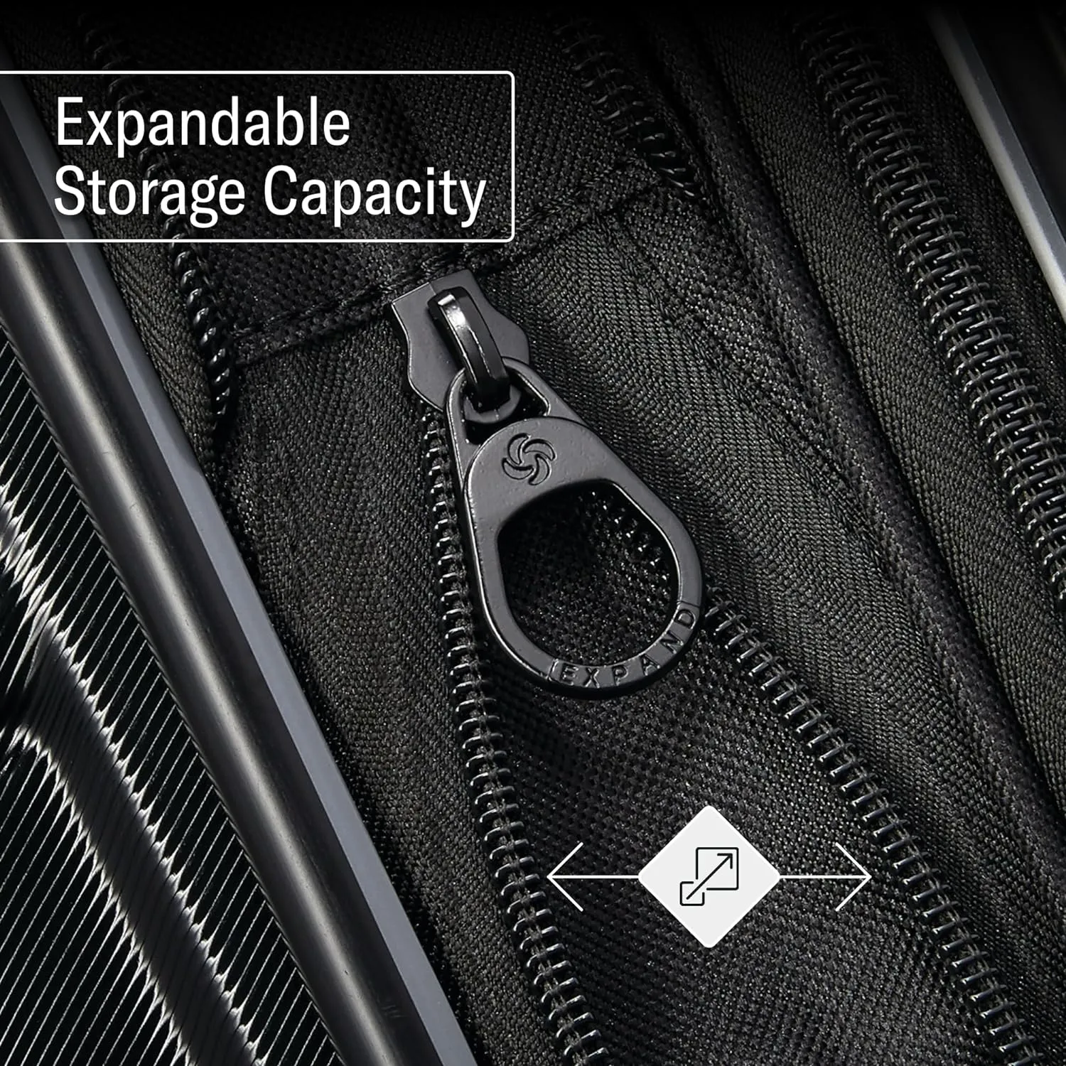 Samsonite Omni 2 Hardside Expandable Luggage with Spinner Wheels, 16X14X9 CARRY-ON SPINNER, SOLID CHARCOAL