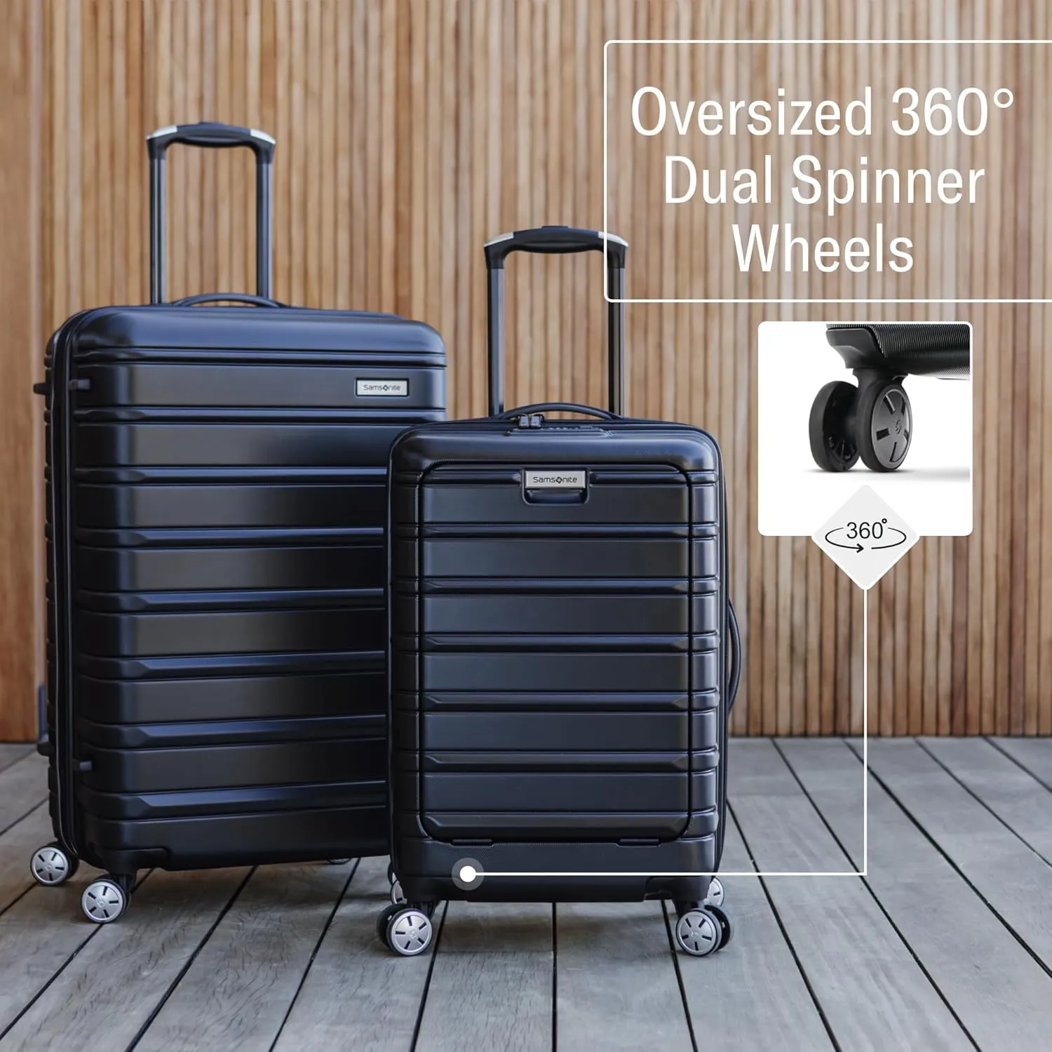 Samsonite Omni 2 Hardside Expandable Luggage with Spinner Wheels, 16X14X9 CARRY-ON SPINNER, SOLID CHARCOAL