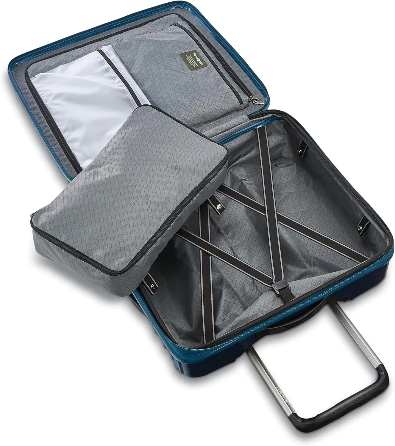 Samsonite Stryde 2 Hardside Expandable Luggage with Double Spinner Wheels, Medium Glider, Deep Teal