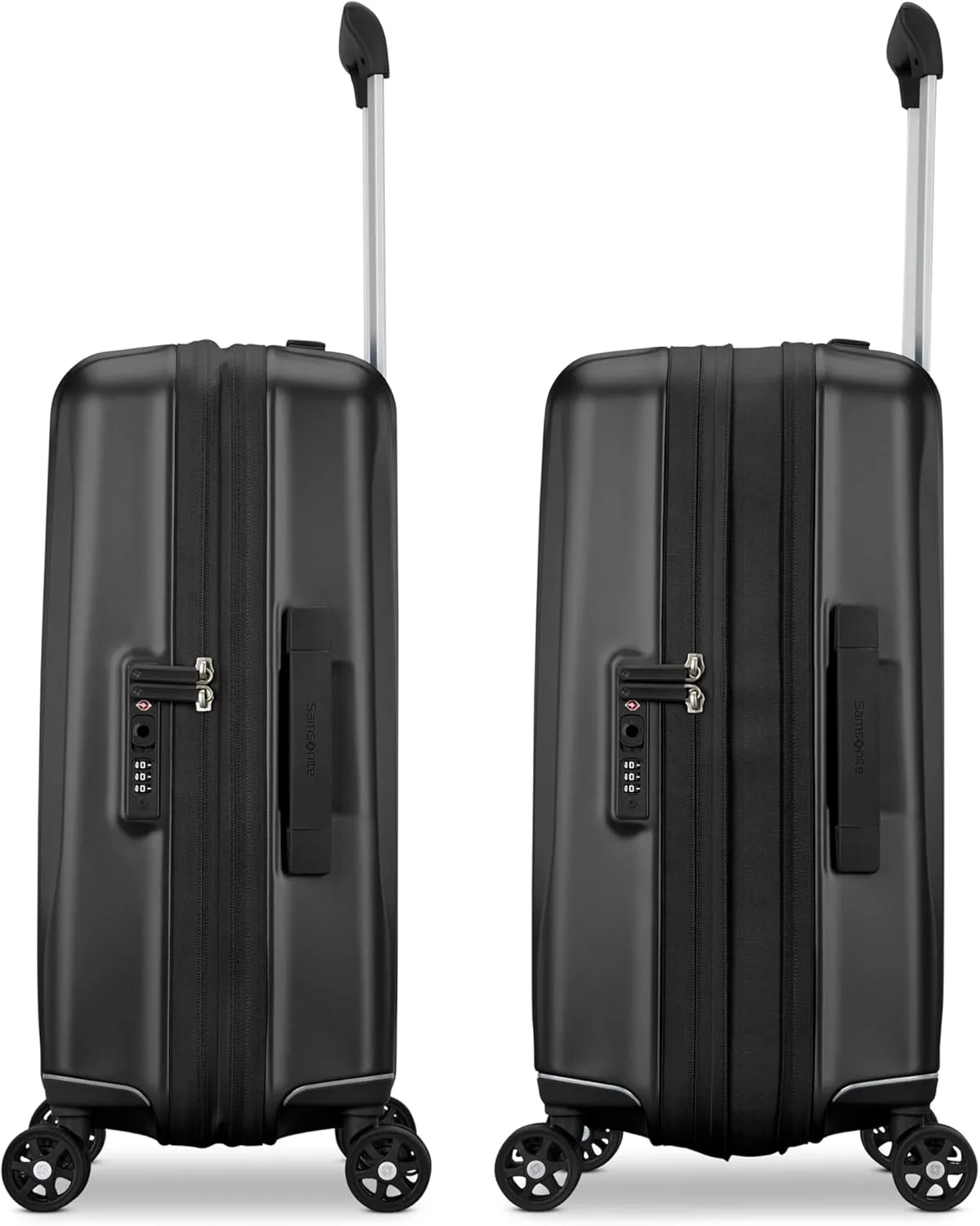 Samsonite UpLIFT 19" Lightweight Hardside Carry-On Luggage with Spinner Wheels - Expandable - Airline-Approved, Polycarbonate Hard Suitcase for Ultra Lightweight Travel - Phantom Black