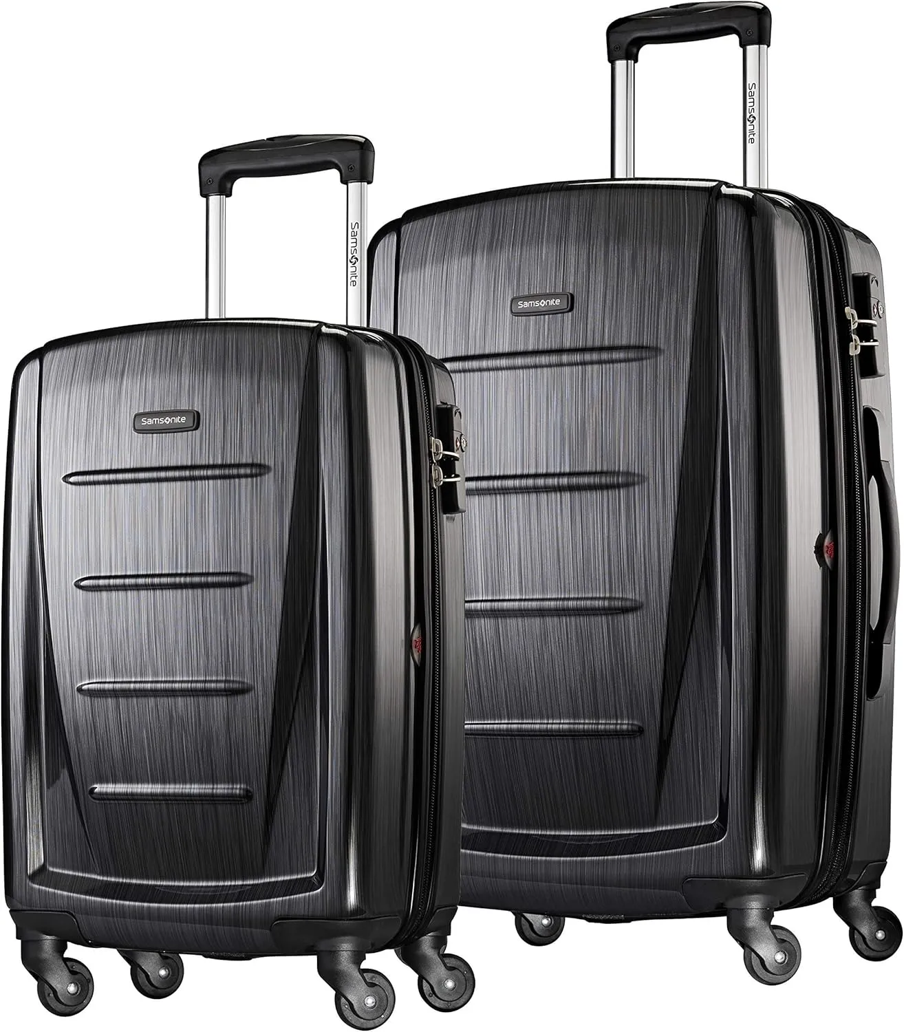 Samsonite Winfield 2 Hardside Expandable Luggage with Spinner Wheels, Brushed Anthracite, 2-Piece Set (20/24)