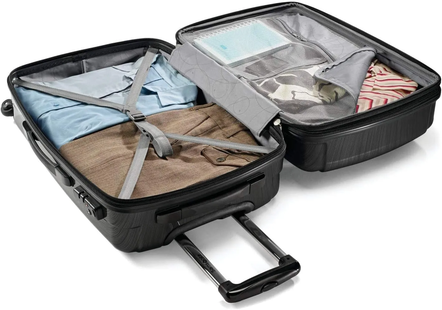 Samsonite Winfield 2 Hardside Expandable Luggage with Spinner Wheels, Brushed Anthracite, 2-Piece Set (20/24)