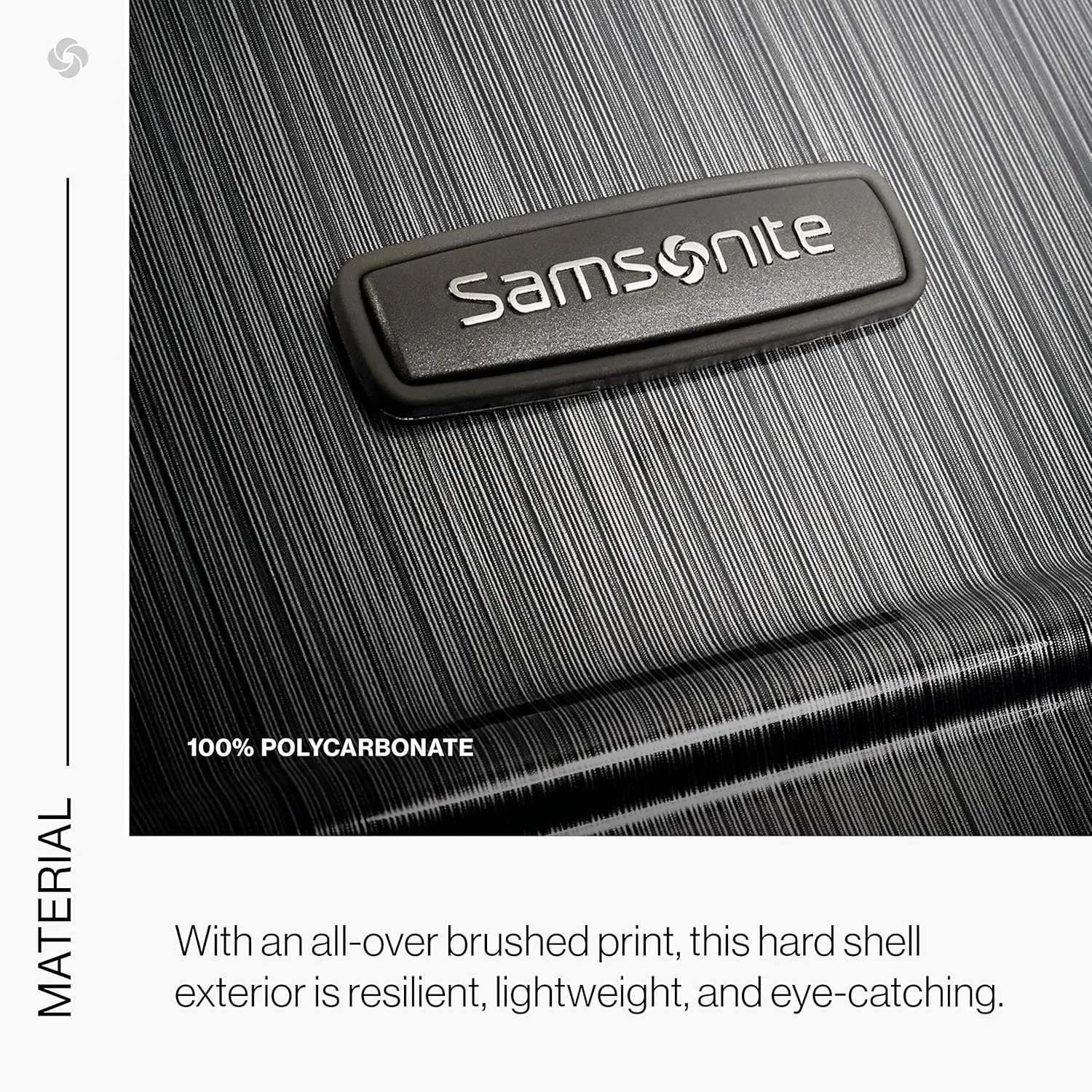 Samsonite Winfield 2 Hardside Expandable Luggage with Spinner Wheels, Brushed Anthracite, 2-Piece Set (20/24)