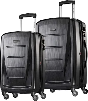 Samsonite Winfield 2 Hardside Expandable Luggage with Spinner Wheels, Brushed Anthracite, 2-Piece Set (20/24)
