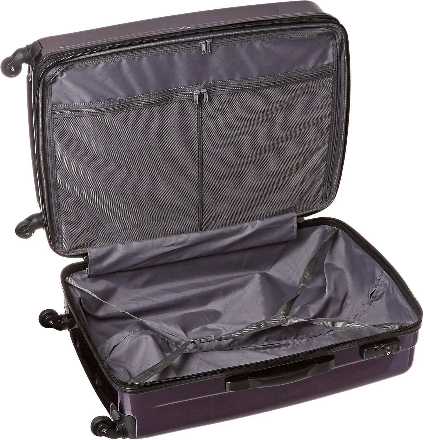 Samsonite Winfield 2 Hardside Expandable Luggage with Spinner Wheels, Purple, Checked-Large 28-Inch
