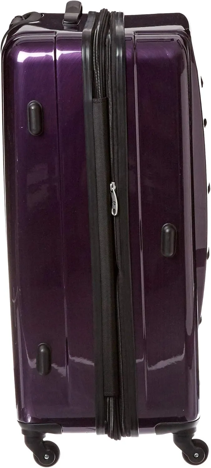 Samsonite Winfield 2 Hardside Expandable Luggage with Spinner Wheels, Purple, Checked-Large 28-Inch