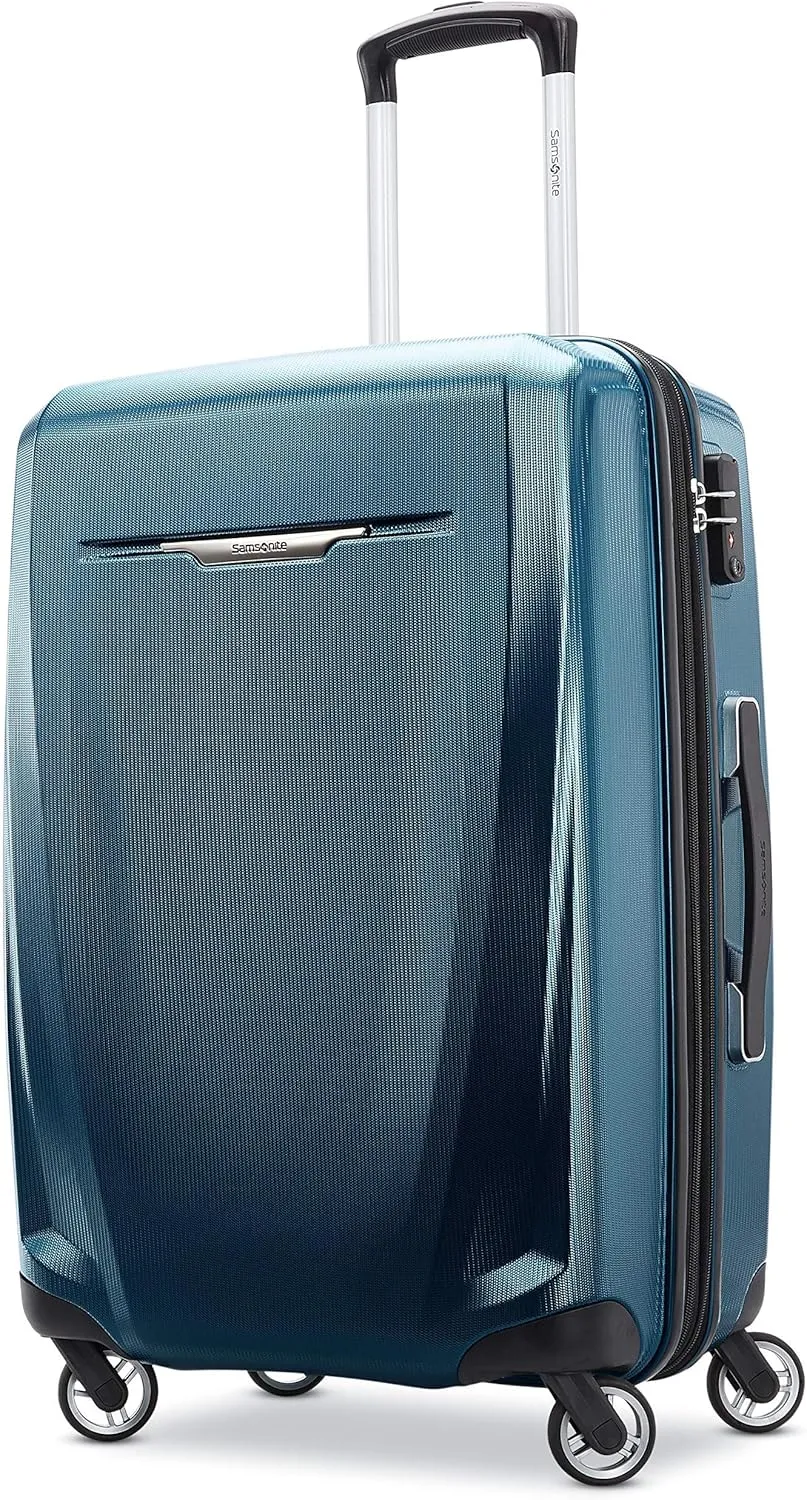 Samsonite Winfield 3 DLX Hardside Expandable Luggage with Spinners, Navy, 3-Piece Set (20/25/28)