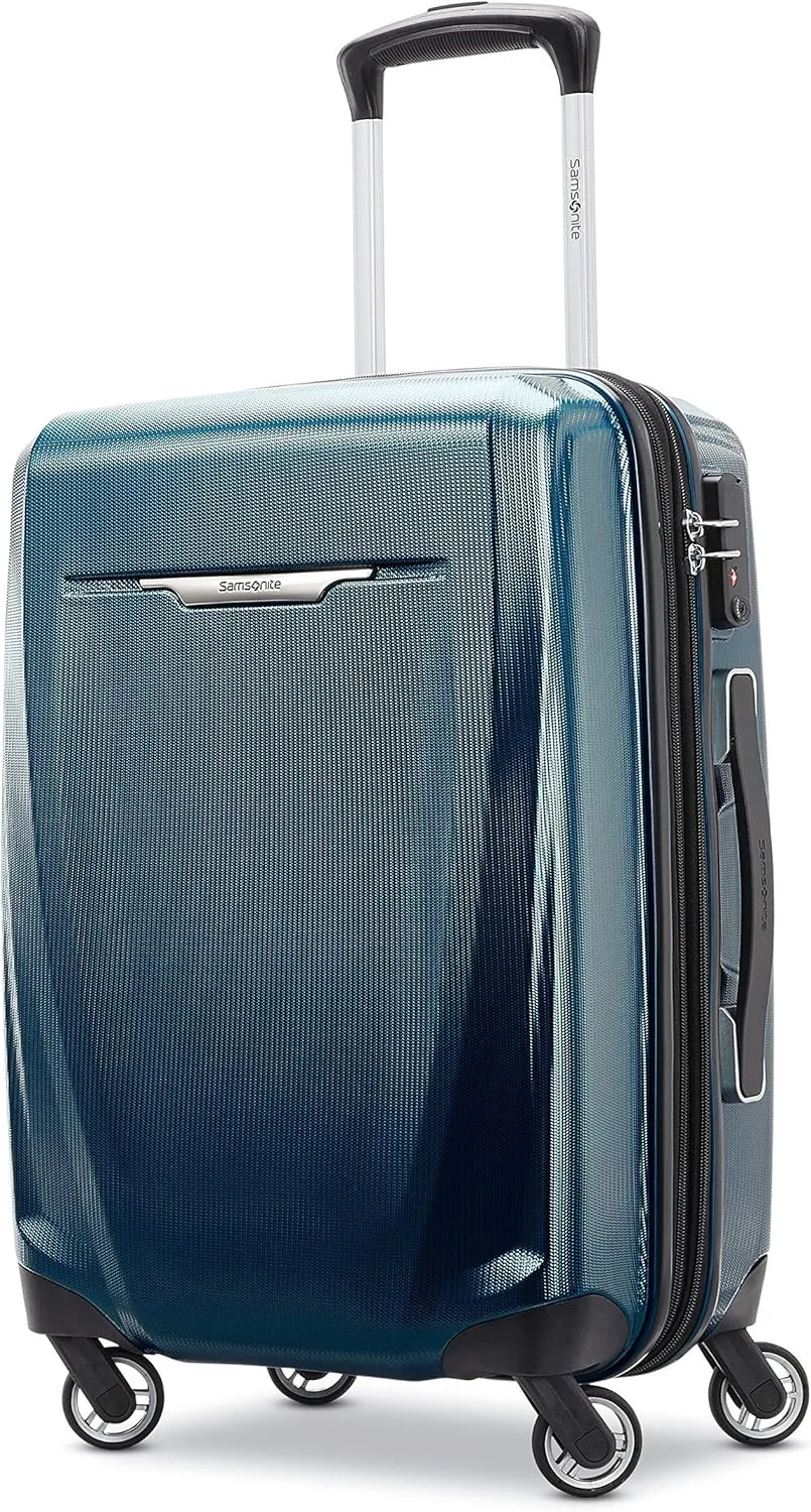 Samsonite Winfield 3 DLX Hardside Expandable Luggage with Spinners, Navy, 3-Piece Set (20/25/28)