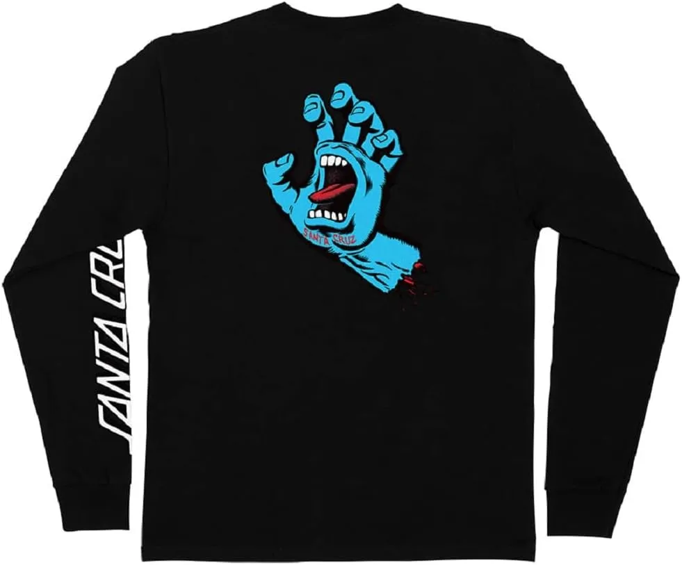 SANTA CRUZ Men's Long Sleeve T-Shirt Screaming Hand Skate L/S T-Shirt