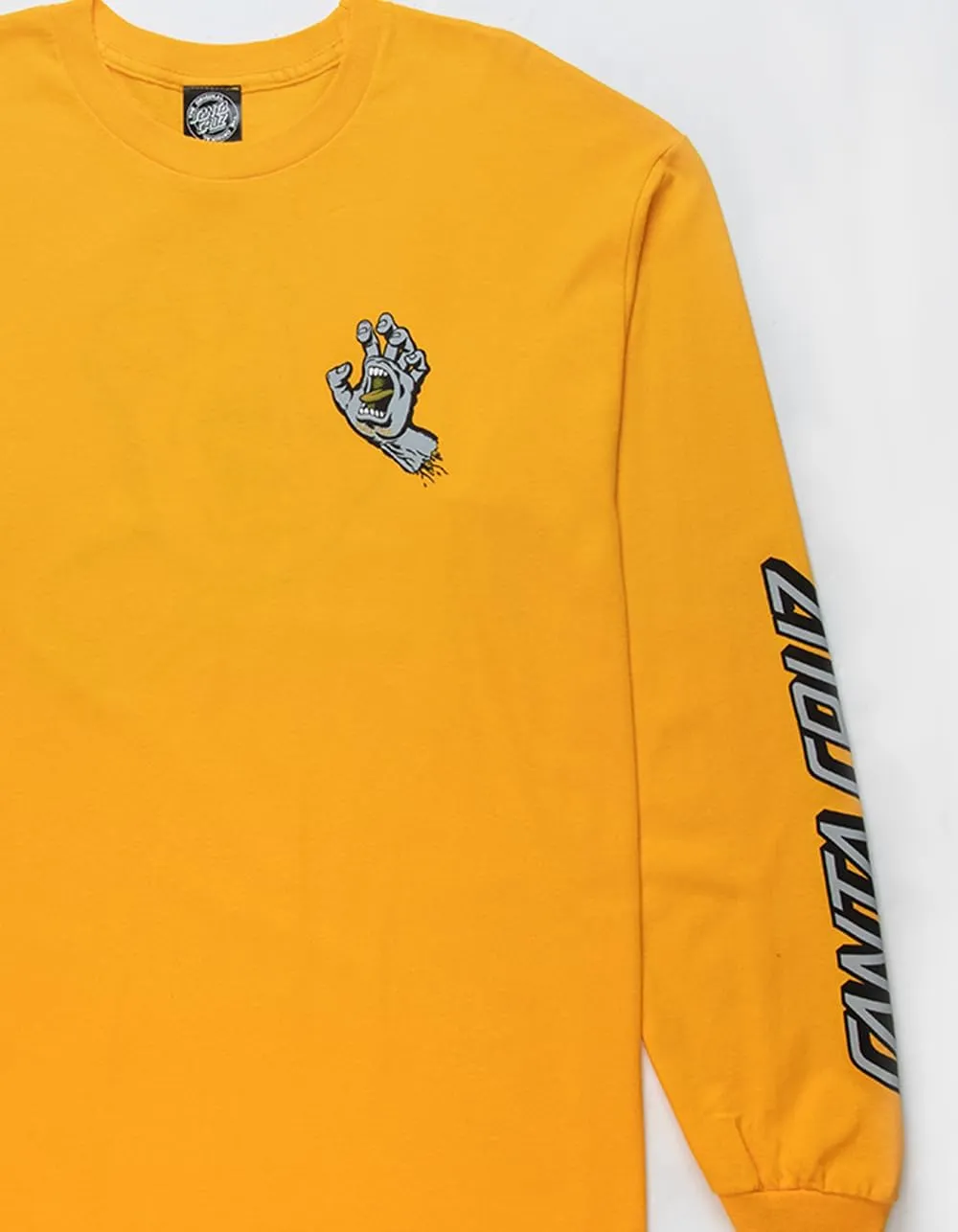 SANTA CRUZ Men's Long Sleeve T-Shirt Screaming Hand Skate L/S T-Shirt