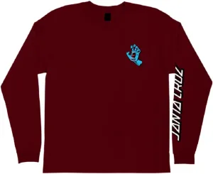 SANTA CRUZ Men's Long Sleeve T-Shirt Screaming Hand Skate L/S T-Shirt