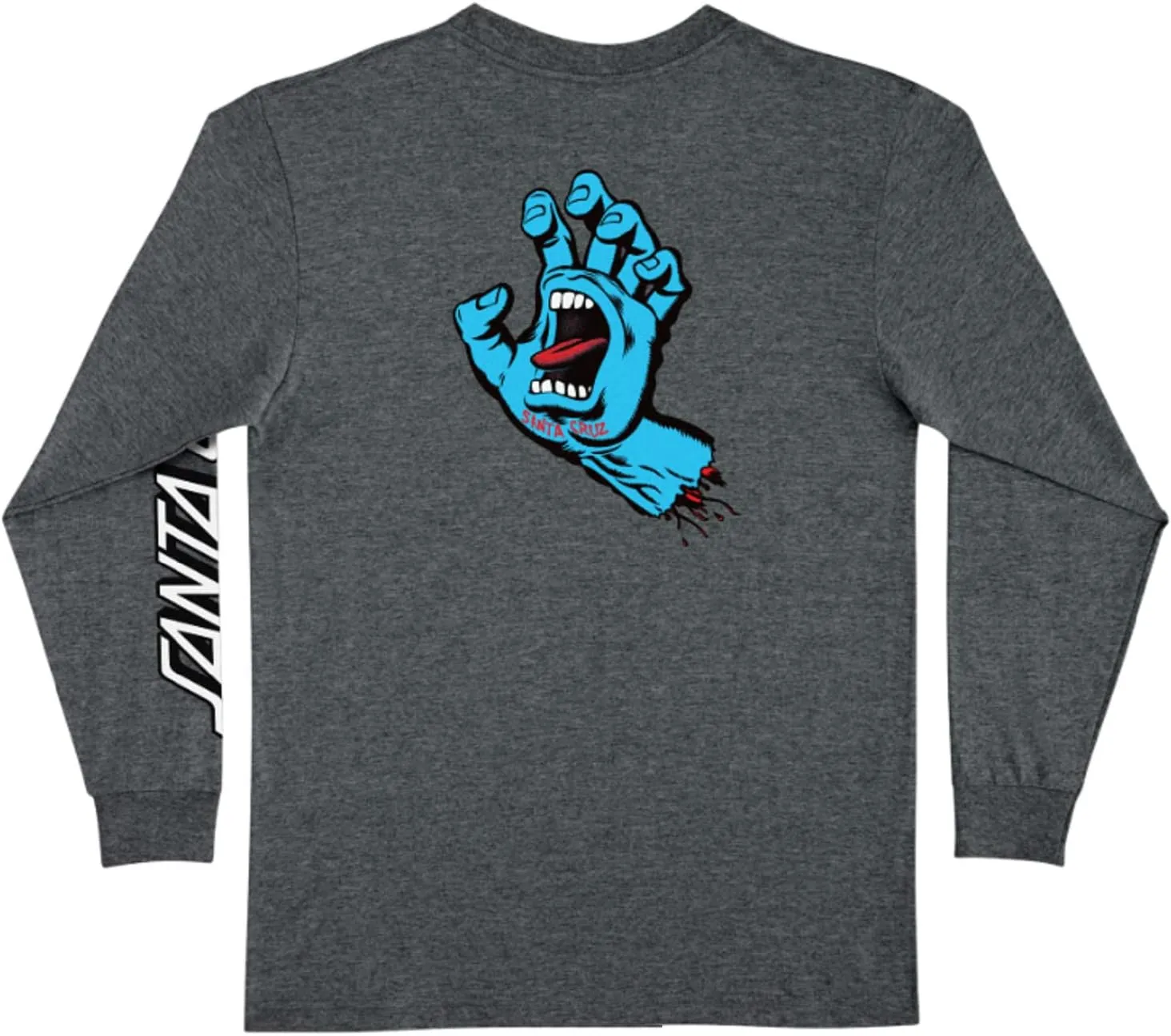 SANTA CRUZ Men's Long Sleeve T-Shirt Screaming Hand Skate L/S T-Shirt