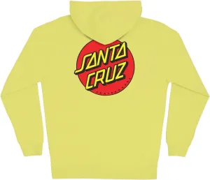 SANTA CRUZ Men's Midweight Zip Up Hooded Sweatshirt Classic Dot Skate Zip Up Sweatshirt